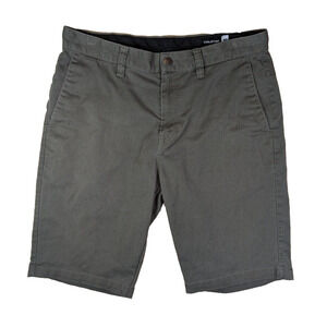 Volcom Shorts 30 Men's Stretch Chino Short Gray